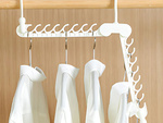 Percha de armario plegable organizador de ropa multifuncional 16 espacios