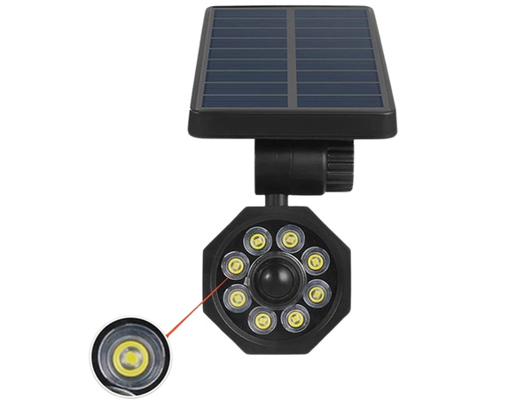 Solární lampa 8 vedla poháněná zahradní soumrak senzor pohybu pro zahradu