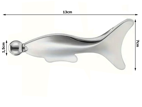 Metal massager plate body ball cold stainless steel