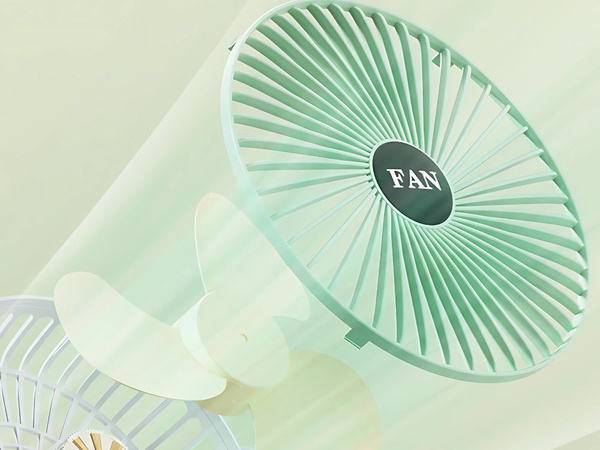 Stolný ventilátor bezdrôtový usb tichý dobíjateľný 3 režimy