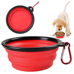 Silicone bowl for dogs foldable touristic carabinieri 400ml