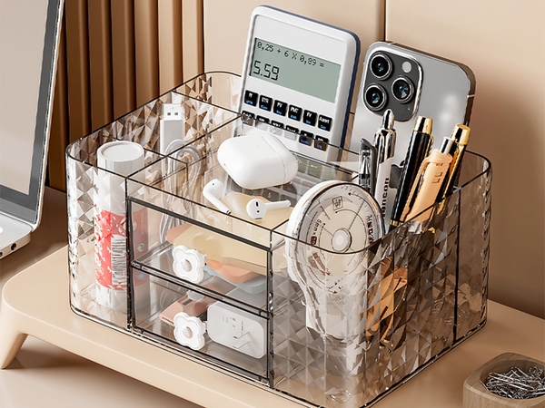 Cosmetics organiser box for jewellery for the bathroom for the desk drawers