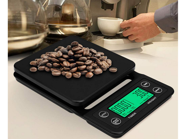 Pesas de café electrónicas tara precisa electrónica 5kg 0,1g