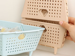 Cesta para frutas y verduras, organizador, escurridor plegable, bandeja de plástico, cesta