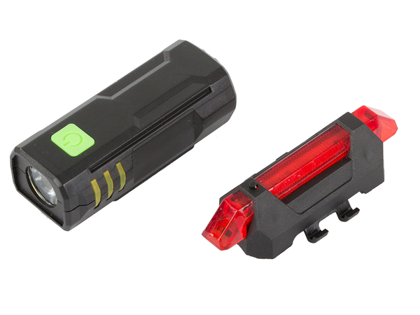 Vodil kolesarsko luč, nastavljena zadaj spredaj usb za kolo