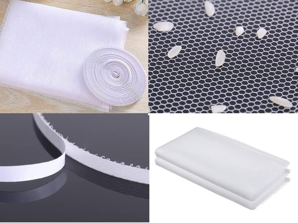 Черная сетка для окон от насекомых 180x150 см