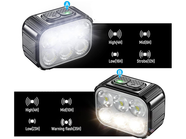 Viinud jalgratta lamp tagumine eesmine komplekt usb jalgratta juhtraudade laetav aku