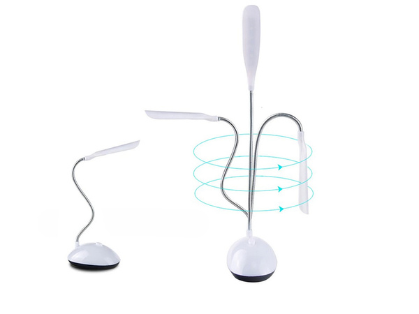 4led školní stolní lampa noční stolek bílá