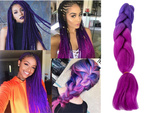 Cheveux synthétiques pour tresses ombrées