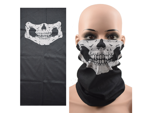 Cheminée cagoule foulard bandama tête de mort tunnel multifonctionnel tête de mort