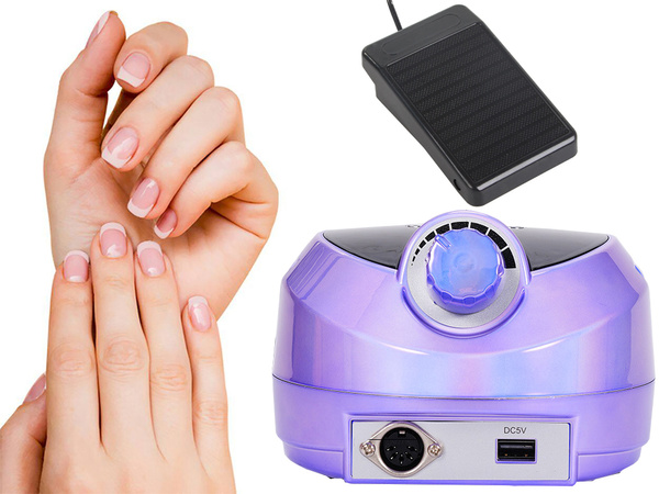 Pedicure manicure skills 80w professional powerful + municipes 6pcs