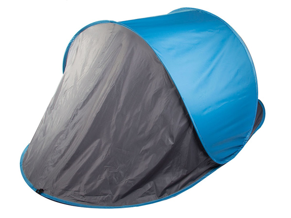 Beach tent pop-up uv lockable self-folding blue large