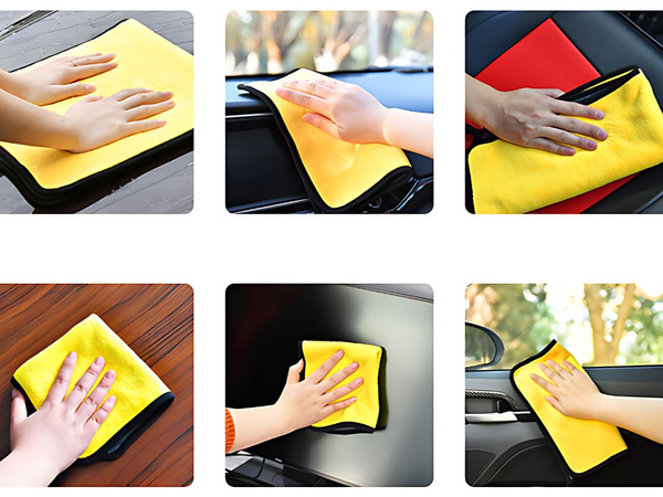 Paños de microfibra juego de 3 paños de microfibra para cristales de coche