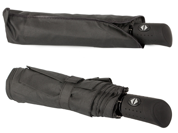 Parasol parasolka składana automat czarny unisex