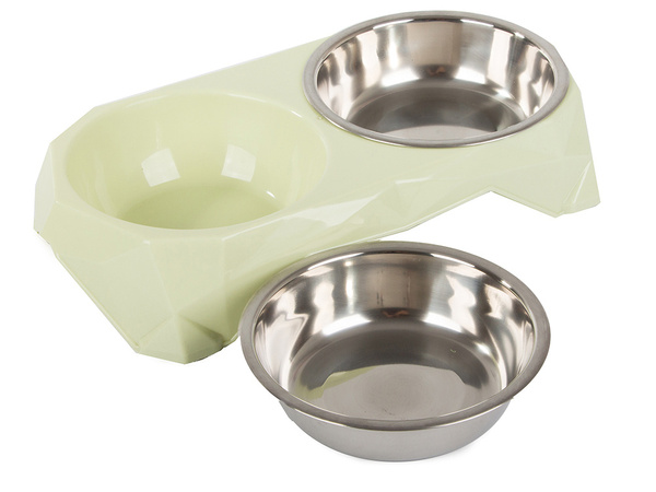 Metal dual dog box 350ml x 2