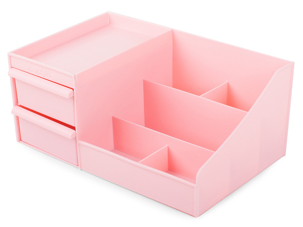 Casket cosmetics organiser jewellery container with two drawers
