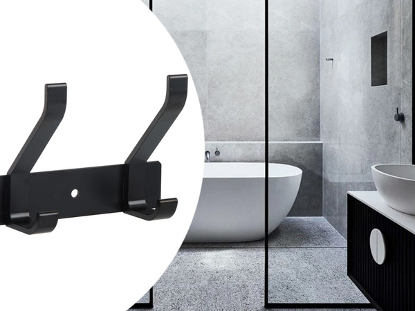 Nástěnný věšák na oděvy do koupelny 5 háčků