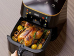 Fritéza bez tuku fritéza air fryer velká na pečení 1400 w 10 l
