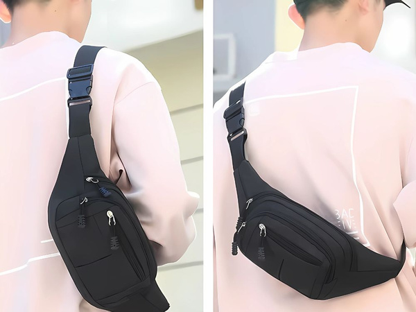 Nierenbeutel für männer sportgürtel für frauen 4 taschen schwarz verstellbar