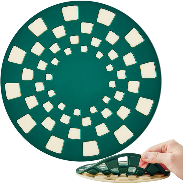 2pcs ollas y sartenes de silicona bandeja de la estufa platillo