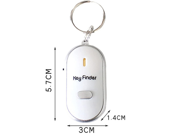 Whistle key fob with led light up key finder