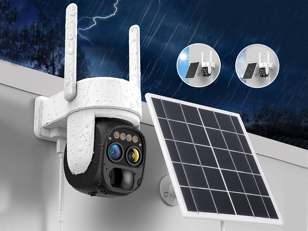 Saules kamera wifi ip āra rotējoša kamera wifi tālummaiņas kustības detektors ip66