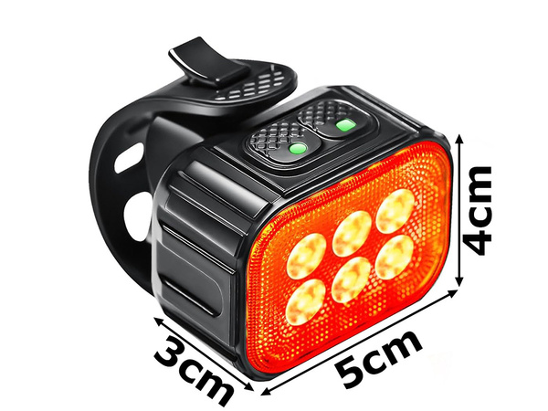 Lampara led bicicleta trasera delantera set usb para manillar de bicicleta bateria recargable