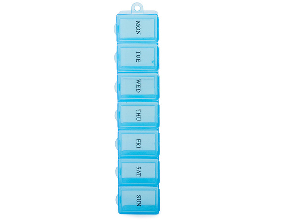 Conteneur de médicaments cassette hebdomadaire de médicaments organisateur de suppléments 7 jours