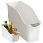 Organizador de cocina contenedor de plástico para armarios de productos de limpieza de cocina