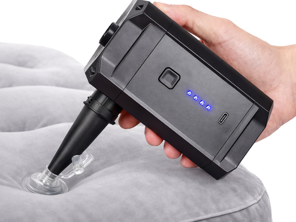 ELECTRIC BATTERY-POWERED PUMP FOR POOL MATTRESSES 3 TIPS LED CAMPING LIGHT