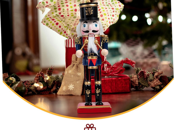 Nutcracker wooden soldier decorative christmas figurine gift