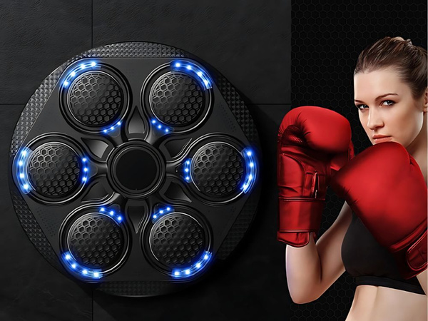 Boxing shield box trainer mma music usb bluetooth + guantes de boxeo