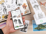 Mini wireless portable thermal printer for photos and notes