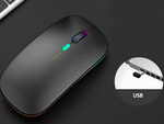 Slim 2.4 ghz bluetooth control optical mouse pentru pc laptops
