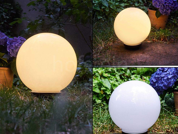 4x lámpara de bola de jardín solar rgb 10 cm