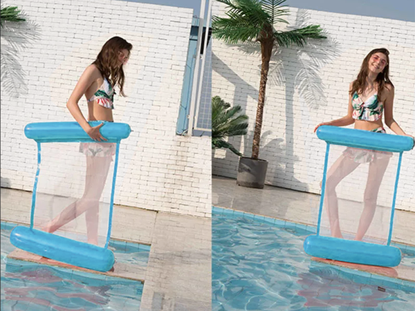 Inflatable mattress water hammock swimming chair pool lounger float mat
