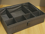 Organizador de ropa interior cajón para calcetines separador de cajones gris