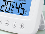Thermomètre hygromètre horloge électronique interne