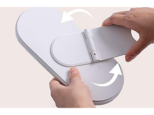 COFFRET ORGANISATEUR COSMÉTIQUE MIROIR USB LED