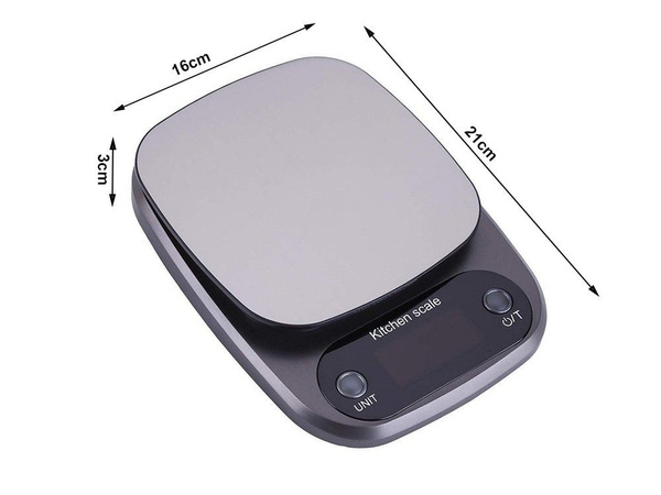 Pesas electronicas de cocina lcd hogar precisión exacta hasta 3kg 0.1g