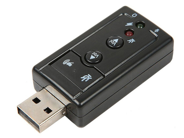 Karta dźwiękowa usb 7.1 mikrofon słuchawki jack