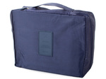 Make-up bag travel organiser navy blue