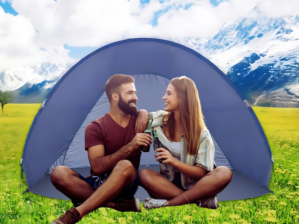 Didelė paplūdimio palapinė savarankiškai sulankstomas uv sodo ekranas