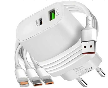 CHARGEUR 20W 3 EMBOUTS (500)