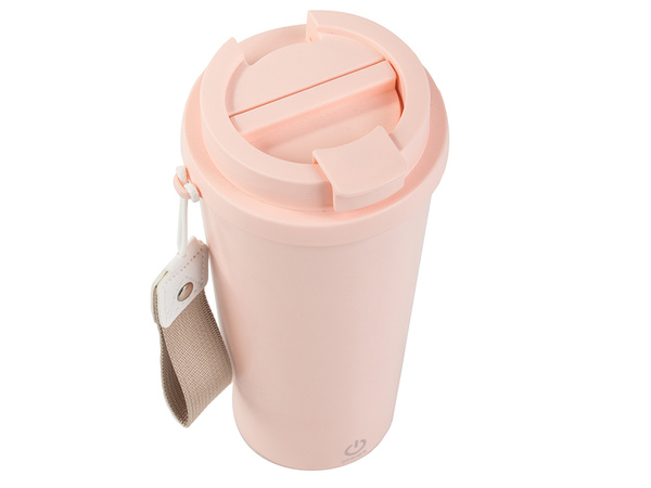 Mug automatiquement mélangeur 350 ml thermos en acier pour boissons chaudes et froides lanière usb