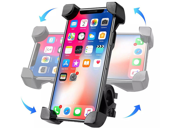 Uchwyt rowerowy stabilny mocny na telefon do telefonu motor kierownicę 360