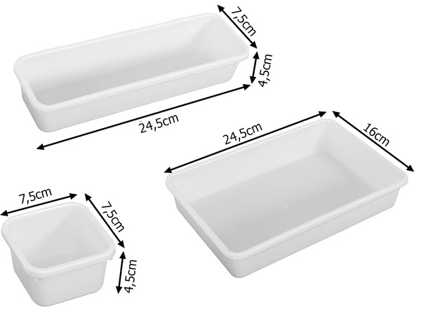 Organisateur de cuisine pour tiroir à couverts pliant xxl conteneur modulaire