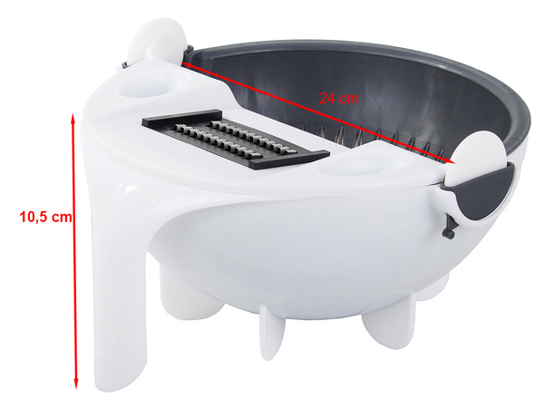 Kráječ na zeleninu se sítkovou mísou