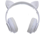 Auriculares inalambricos bluetooth radio fm mp3 orejas de gato retroiluminacion led
