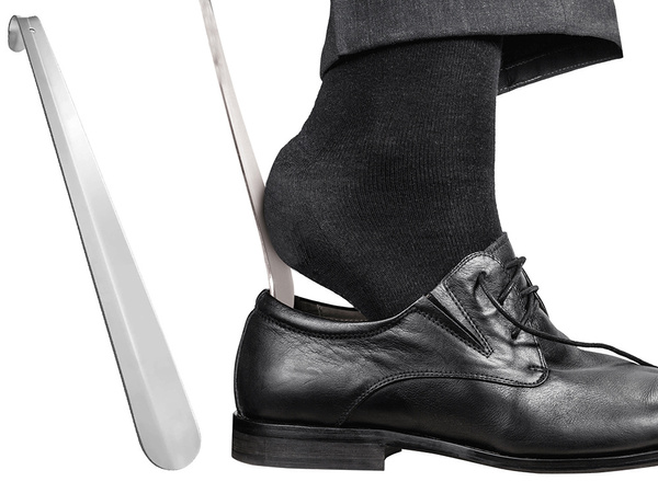 Zapato cuchara metal gancho largo grande